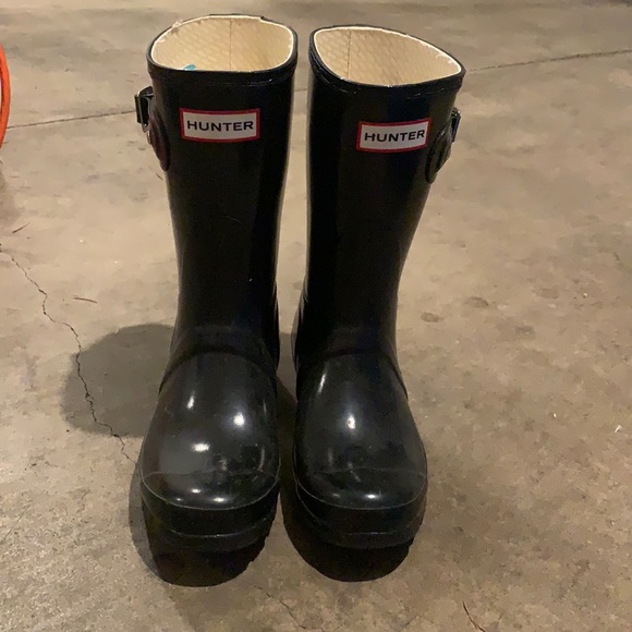 WOMENS BLACK HUNTER ORIGINAL SHORT BOOT - Picture 1 of 2